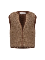 NUKUS Lana Gilet 391 toffee/espresso