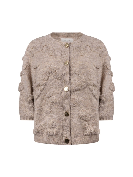 NUKUS Maggy Cardigan SS 9 sand