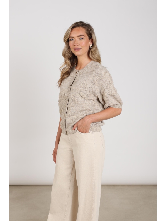 NUKUS Maggy Cardigan SS 9 sand