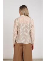 NUKUS Aysha Blouse Feathers 9 sand