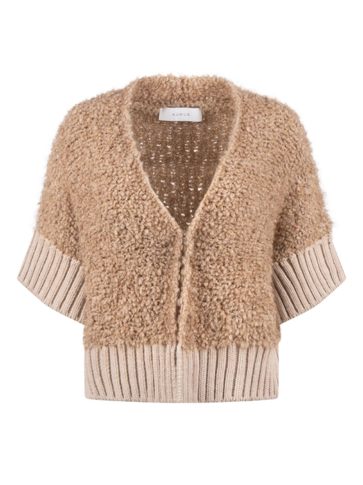 NUKUS Bell Cardigan 335 toffee