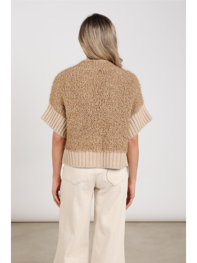 NUKUS Bell Cardigan 335 toffee