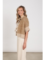 NUKUS Bell Cardigan 335 toffee