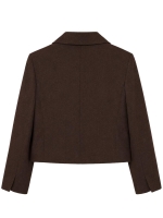 Nikkie Anou Short Blazer 5059 Chocolate Chip