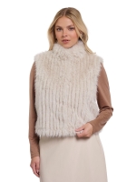 Rino en Pelle Waistcoat with closure 9030 birch