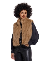 Rino en Pelle Waistcoat with closure 11101 sahara desert
