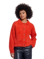 Rino en Pelle Boxy jacket 11149 luminous red