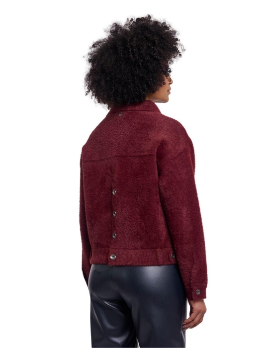 Rino en Pelle Boxy jacket 11110 sangria