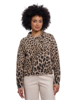 Rino en Pelle Boxy jacket 10307 light leopard