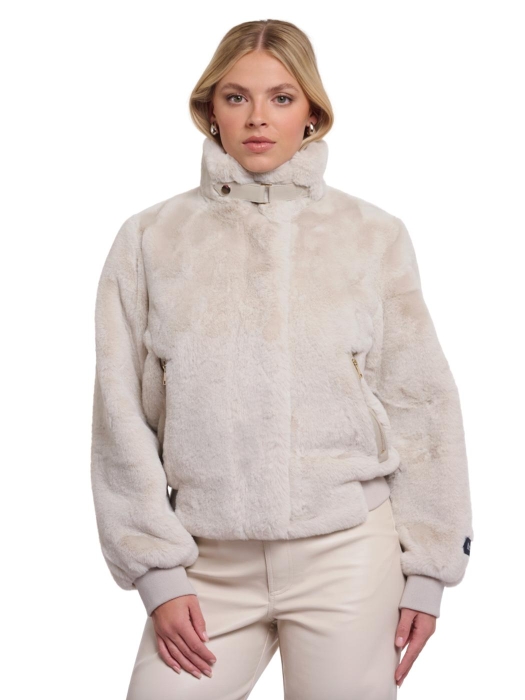 Rino en Pelle Short faux fur jacket 9030 birch