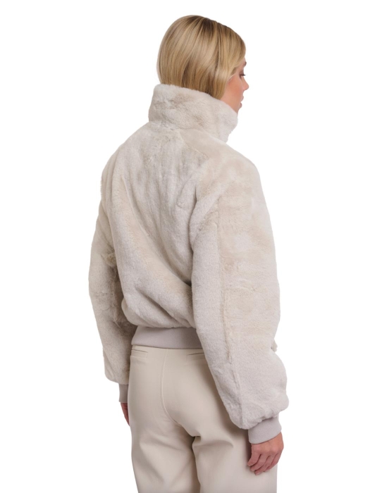 Rino en Pelle Short faux fur jacket 9030 birch