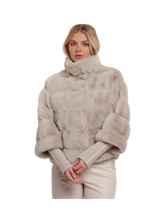 Rino en Pelle Jacket with rib cuffs 9030 birch