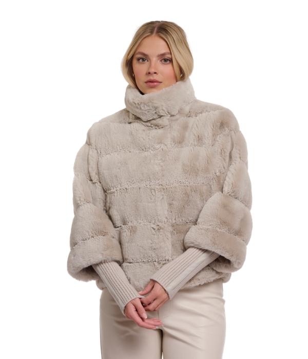 Rino en Pelle Jacket with rib cuffs 9030 birch