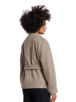 Rino en Pelle Short coat with collar 10904 toffee melange