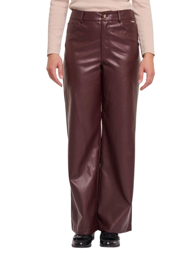 Rino en Pelle Regular length straight leg pants 10873 chocolate bean