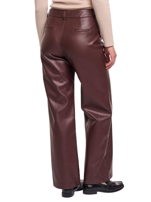 Rino en Pelle Regular length straight leg pants 10873 chocolate bean