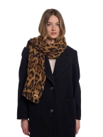 Rino en Pelle Scarf with leopard all over dessin 8980 leopard