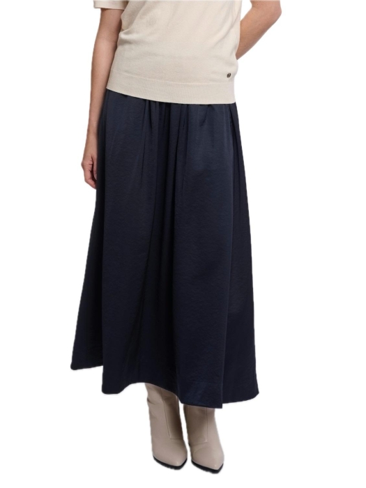 Rino en Pelle Midi skirt 10175 dark navy
