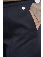 Rino en Pelle Regular length wide leg pants 10175 dark navy