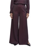 Rino en Pelle Regular length wide leg pants 11122 fudge cloak