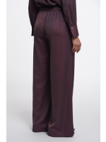 Rino en Pelle Regular length wide leg pants 11122 fudge cloak