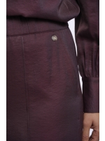 Rino en Pelle Regular length wide leg pants 11122 fudge cloak