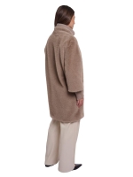 Rino en Pelle Medium length jacket with rib cuffs 11100 mocha latte