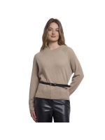 Rino en Pelle Belt with metal chain 9900 black