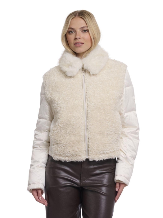 Rino en Pelle Mix material jacket 9030 birch