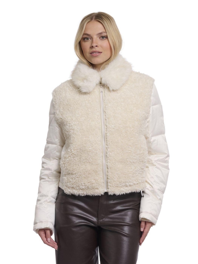 Rino en Pelle Mix material jacket 9030 birch