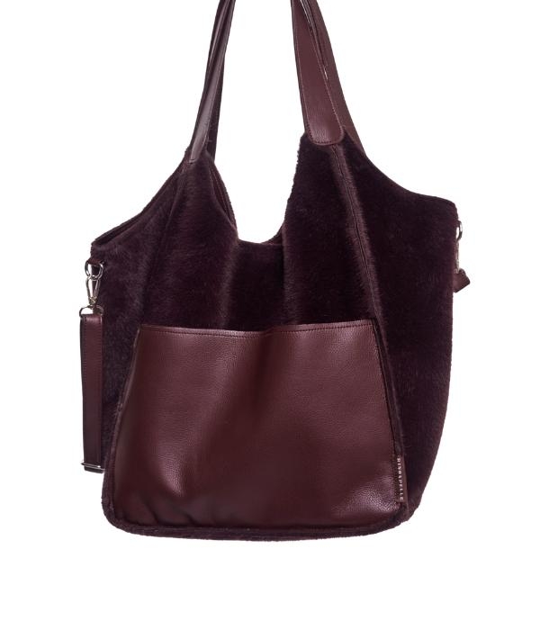 Rino en Pelle Handbag 11122 fudge cloak