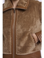 Rino en Pelle Jacket with studs 11133 toast