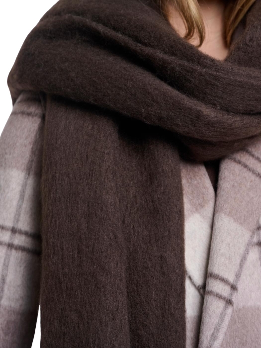 Rino en Pelle Scarf with fringes 11104 peated