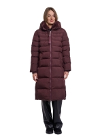 Rino en Pelle Padded coat with detachable collar 11122 fudge cloak
