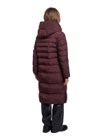 Rino en Pelle Padded coat with detachable collar 11122 fudge cloak