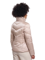Rino en Pelle Light padded fitted jacket 10866 oat