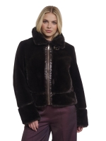 Rino en Pelle Short faux fur jacket 11104 peated