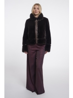 Rino en Pelle Short faux fur jacket 11104 peated