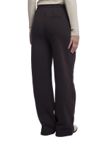 Rino en Pelle Regular length wide leg pants 11099 coffee roast