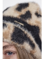 Rino en Pelle Beanie with print 11060 big leopard