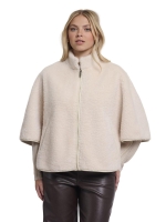 Rino en Pelle Cape with zipper 9030 birch
