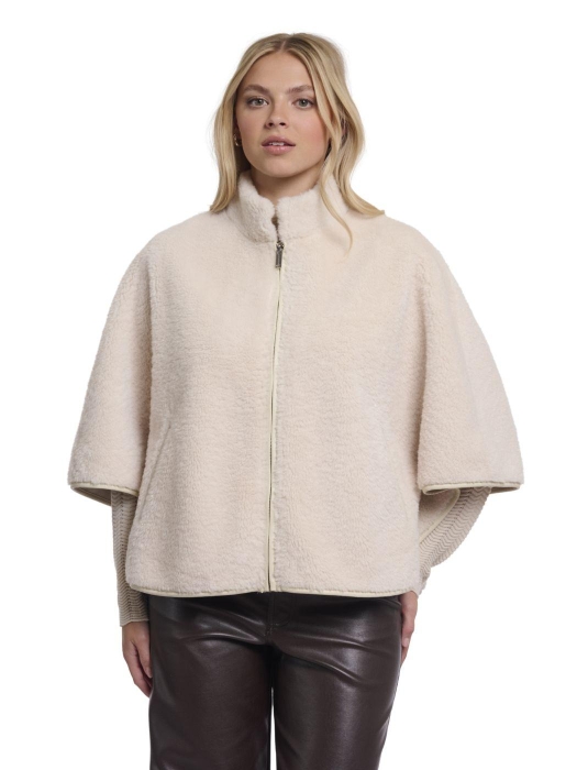 Rino en Pelle Cape with zipper 9030 birch