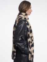 Rino en Pelle Scarf with print 11060 big leopard