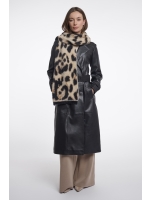Rino en Pelle Scarf with print 11060 big leopard