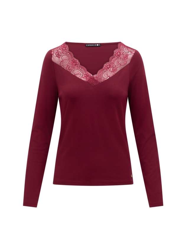 Label Dot Max LS 831 burgundy
