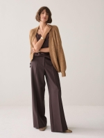 Summum Woman Trousers Foam uni 754 Dark chocolate