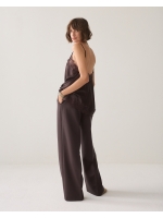 Summum Woman Trousers Foam uni 754 Dark chocolate