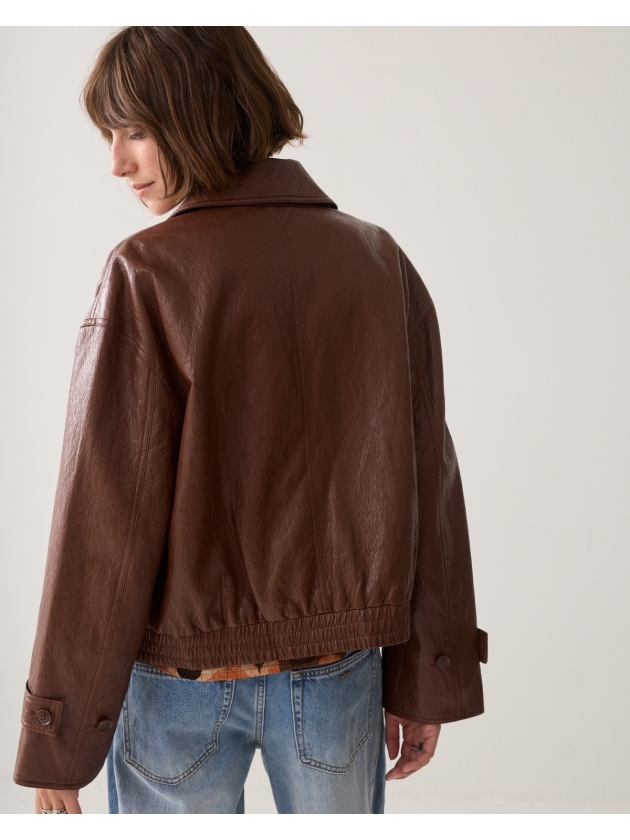 Summum Woman Jacket Faux leather 757 Toffee