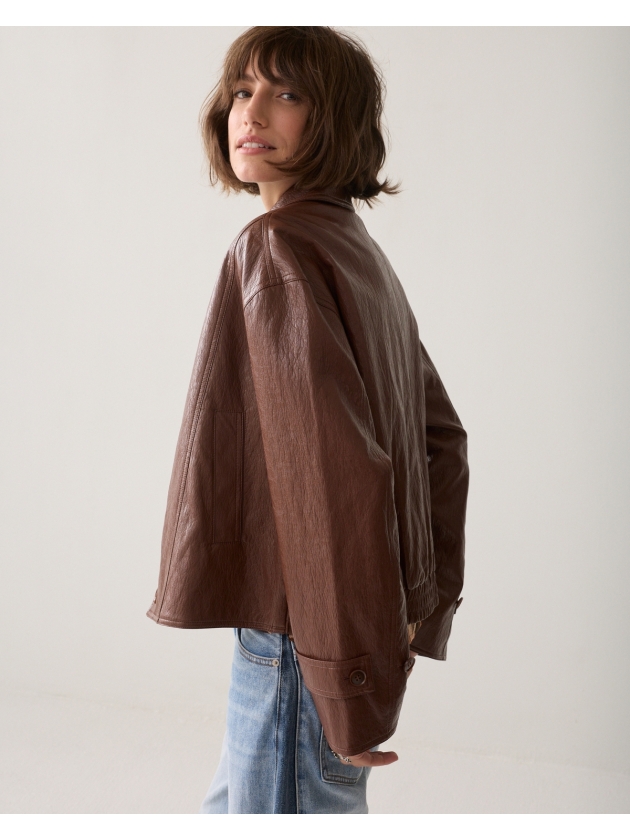 Summum Woman Jacket Faux leather 757 Toffee