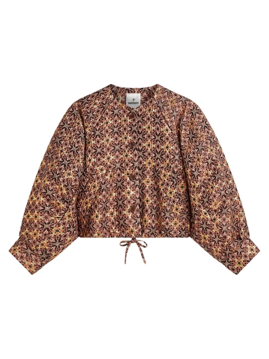 Summum Woman Jacket Jacquared lurex 335 Dark burgundy